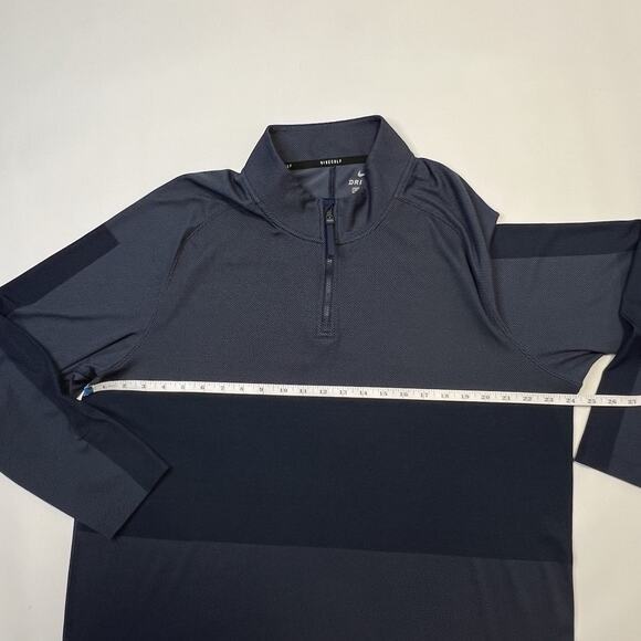 Nike Vapor Half Zip Pullover Shirt Mens XL Long Sleeve Golf Dri-FIT Blue CU9828 - Picture 12 of 14